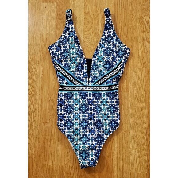 NWOT Profile by Gottex V-Neck One Piece - Picture 3 of 10